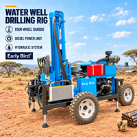 Foreuse de puits d'eau 300m à performance stable, machine de forage de puits profonds, prix usine, livraison rapide