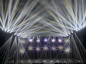 Mingkai léger Mini scène lumière 230W <span class=keywords><strong>ampoule</strong></span> résistant à la chaleur tête mobile faisceau lumineux pour KTV DJ Club fête événement - Product Image 4