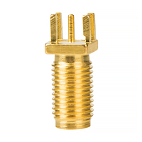 Conector de Antena RF SMA Hembra de 16.5mm para Montaje en Borde de PCB, Admite Longitud Personalizada