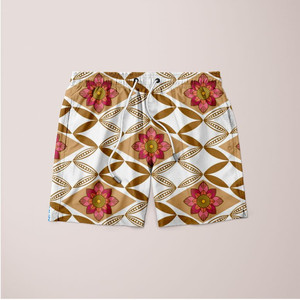 Flowery Pattern <b>Poster</b> Shorts - Product Image 1