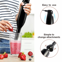Mixeur Électrique Portatif 200W, Mixeur Alimentaire de Cuisine Amovible, Boîtier ABS, Mixeur Plongeant à Vitesse Unique pour la Cuisine à Domicile