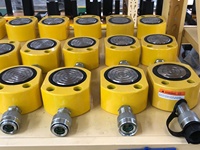 Vérin hydraulique simple effet KIET KET-RSM-100, 10 tonnes, acier allié, petit cylindre