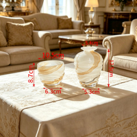 Bouteille diffuseur à roseaux cylindrique en verre écaille de tortue, artisanale et personnalisable, avec bouchon couronne, vide et scellée, pour huiles essentielles et parfums d'intérieur