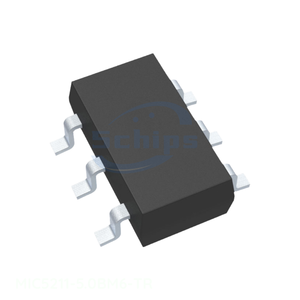 ชิปวงจรรวม (IC) ช่องสัญญาณผู้ผลิต รุ่น MIC5211-5.0BM6-TR แบบ SOT23 แรงดันไฟฟ้าคงที่ 5V/5V กระแสไฟ 80mA/80mA สำหรับการจัดการพลังงาน (PMIC) - Product Image 1