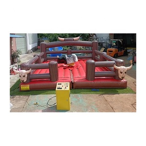 Toro Meccanico Gonfiabile in PVC/Vinile Bianco per Divertimento Commerciale in Centri Commerciali, Esterni/Interni - Product Image 4