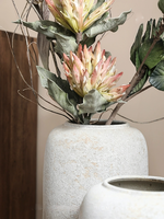 Grand vase à fleurs cylindrique en céramique R97 pour la décoration intérieure, vente en gros d'usine