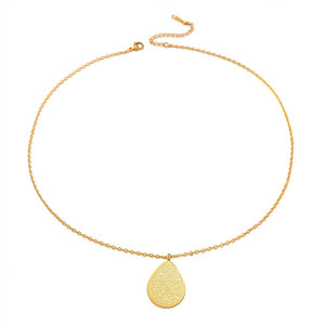 จี้แฟชั่นสแตนเลสสตีล 316L กันน้ำ ไม่หมอง ชุบทอง 14k 18k ลายอัลเลาะห์ สำหรับผู้หญิง - Product Image 5