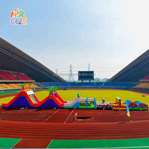 Castillo de salto inflable gigante personalizado comercial con curso de obstáculos, casa de rebote, material PVC para <span class=keywords><strong>alquiler</strong></span> d - Product Image 4