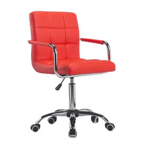 Home Computer Chair Small-sized Office Chair Adjustable Swivel Chair with <b>Backrest</b> Staff Chair Short Adjustable Stool - Product Image 2