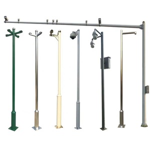 Poste Cónico Galvanizado Redondo <span class=keywords><strong>para</strong></span> Cámara CCTV de 4m 5m 6m 10m DDK - Product Image 1