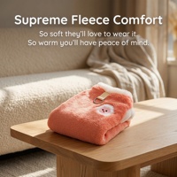 Gilet pour animaux de compagnie en flanelle douce, respirant, brodé avec un motif d'agneau, pour chiens et chats