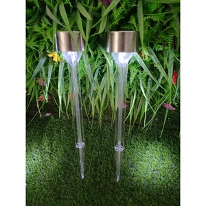 Luces solares para césped Hejia, transparentes, LED, para montar en el suelo, para decoración de jardín y patio. - Product Image 4