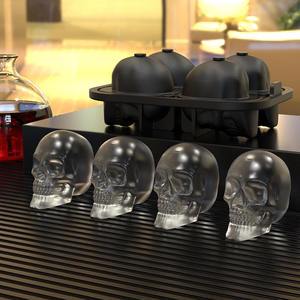 Moule à glaçons empilable LK10 en silicone transparent 3D pour whisky, avec démoulage facile - Product Image 4