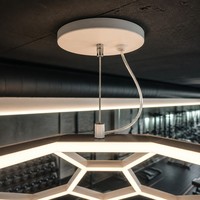 Plafonnier modulaire hexagonal LED encastré, lampe de scène moderne pour bureau et salon