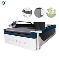 1625 3260 Table de découpe de couteau de vibration personnalisable CNC stores roulants extérieurs stores zébrés Table de découpe de tissu