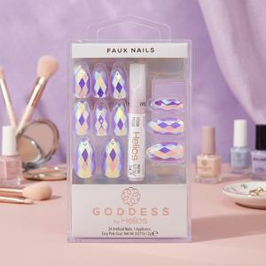 HGOD0038 Juego de Uñas Artificiales Goddess, Uñas Postizas Hechas a Mano de Alta Calidad, Puntas Cuadradas Largas, a la Moda - Product Image 3