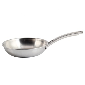 TriPly Stainless Steel Frying Pan With Handle Professional Cookware for Induction, Gas and Electric - Product Image 2