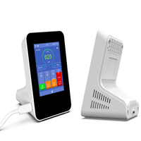 Détecteur de pollution de l'air par batterie PM1/PM2.5/PM10/TVOC/RH/TEMP/CO2/HCHO 7 en 1 Qualité de l'air intérieur Wifi Tuya Aqi Monitor Meter