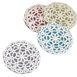 Dessous de verre en feutre de couleur verte et rouge pratique et durable pour la décoration de Noël à usage domestique - Product Image 6