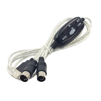 USB salida MIDI interfaz Piano teclado para PC portátil Mac cable adaptador MIDI Cable para casa estudio de música