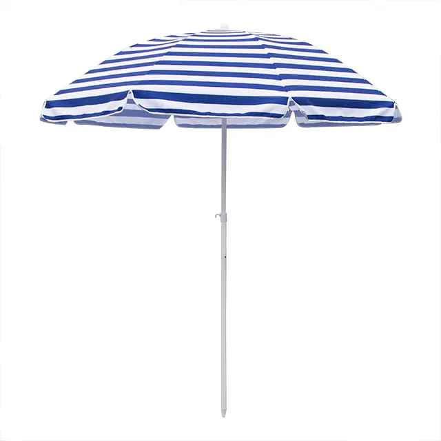 Hot sale cheap luxury stripe umbrella parasol UV proof waterproof oxford fabric beach umbrella polyester