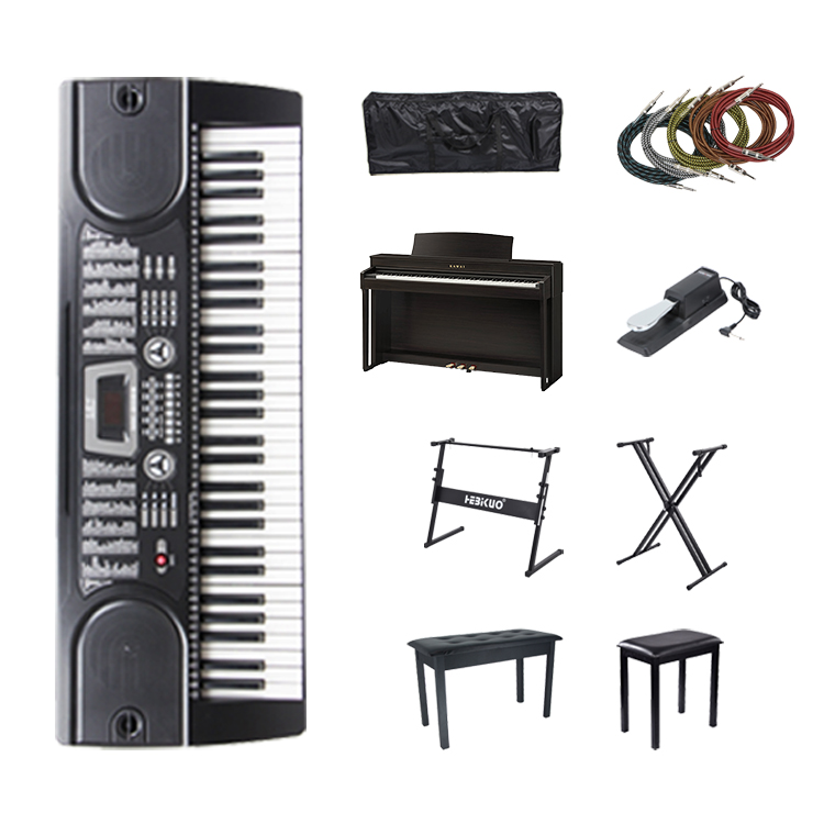 MK-2089 музыкальная клавиатура пианино с стойка для клавишных инструментов/пианино скамейки 61 ключей led дисплей для электроргана