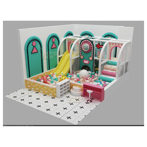 <span class=keywords><strong>Mini</strong></span> Parque Infantil Interior con Piscina de Pelotas, Casa de Juegos de Madera, Nuevo Diseño, Accesorios de Juego Suaves para Niños, Incluye Trampolín - Product Image 6