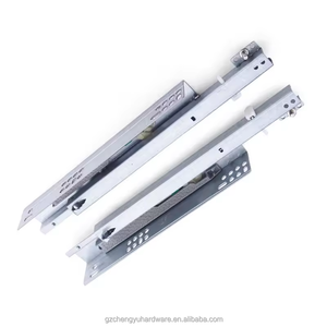 CY-231 CY phần cứng ba phần đầy đủ kéo ra theo dõi ẩn giảm xóc hỗ trợ dưới đệm Ngăn kéo trượt đường sắt - Product Image 2