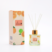 Parfum d'Ambiance 50ML Flacon en Verre Tendance Parfum Fruité Diffuseur d'Huiles Essentielles Diffuseur à Bâtonnets Parfumé