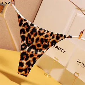 섹시한 카모/레오파드/꽃 숙녀 G-스트링 속옷 인쇄 얇은 벨트 끈 팬티 낮은 상승 단색 여성 팬티 T-백 란제리 - Product Image 2