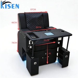 KISEN Beauty Pedicure Sofa Chair Manufacture Electric Manicure and Foot Massage Chair for Nail Salon Foot Spa Pedicure Chair - Product Image 6