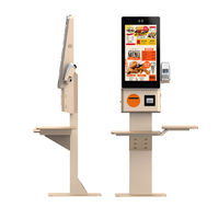LIEN Terminal interactif de commande de nourriture pour restaurant Paiement en libre-service Kiosque intérieur Lecteur de codes à barres Imprimante
