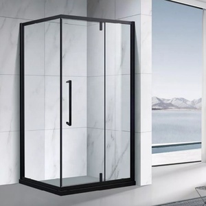 Pantalla de <span class=keywords><strong>baño</strong></span> plegable de 10mm, <span class=keywords><strong>diseño</strong></span> personalizado, sin marco, 2 paneles, cristal deslizante individual, barato, puertas de Ducha - Product Image 4