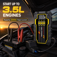 Démarreur de batterie et compresseur d'air 3500A robuste pour voiture, gonfleur de pneus portable, batterie externe 12V certifié CE/FCC/ROHS