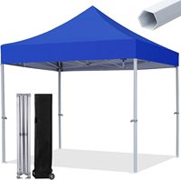 Tente de salon pliable 3x3 10x10, résistante au vent et à l'eau, en polyester, avec structure hexagonale en acier, ignifuge, pour usage commercial