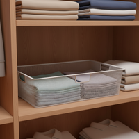 Paniers de rangement en fil métallique durables, écologiques, modernes, rectangulaires, grande capacité, avec poignées, multi-usages, bureau, école, cuisine