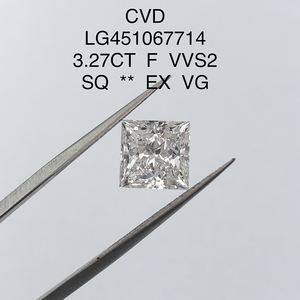 Bijoux Messi Diamant créé en laboratoire 1ct 2ct 3ct 4ct 5ct VVS VS Coupe princesse carrée Diamant cultivé en laboratoire - Product Image 3