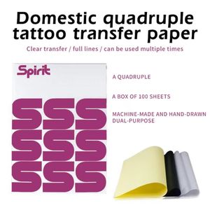 Papier d'<span class=keywords><strong>imprimante</strong></span> de transfert de <span class=keywords><strong>tatouage</strong></span> de taille A4 à 4 couches de haute qualité 100 feuilles/boîte outil de formation de maquillage permanent de qualité supérieure - Product Image 4