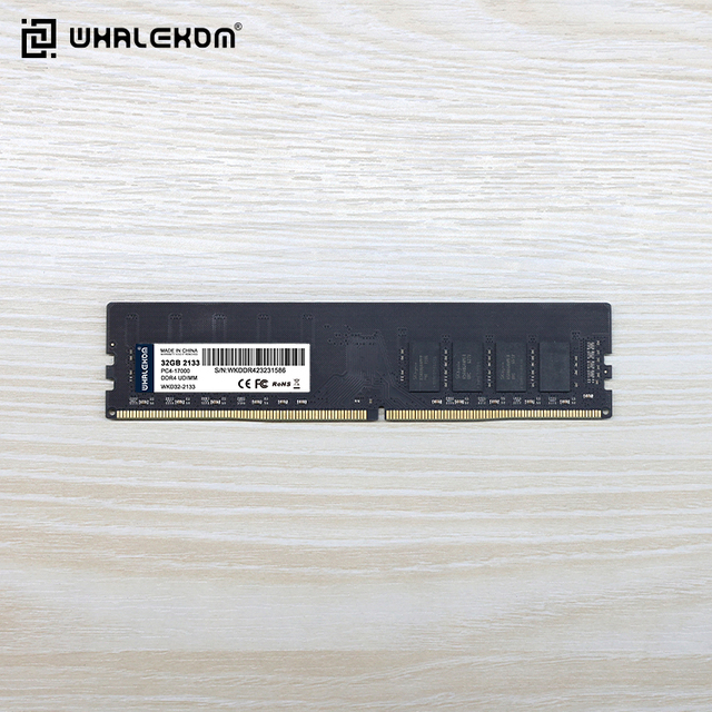 WHALEKOM Ultra-Reliable DDR4 8GB 32GB 2666MHz Desktop RAM Memory for Office Home Use DDR4 32GB 2666/3200MHz