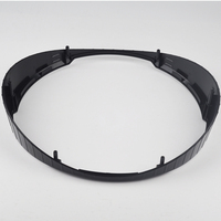 Involucro Personalizzato in Plastica Nera per Dispositivi Elettronici, Scatola Stampata a Iniezione con Clip di Montaggio Integrate e Anello Adattatore per Componenti