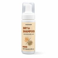 Shampooing sec professionnel pour animaux de compagnie sans eau, à l'avoine apaisante, sans rinçage, en mousse, pour chiens et chats, OEM, étiquette privée, vente en gros