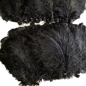 Plumes d'autruche artificielles décoratives en gros, 55-60 cm, bon marché, noires et colorées, grandes plumes d'autruche naturelles - Product Image 1
