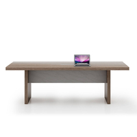 Table de travail professionnelle avec boîte à câbles intégrée, organisateur de câbles, table de collaboration durable, studio créatif, élégante