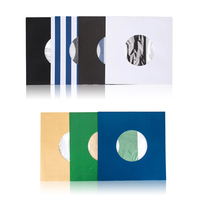 Boîtier CD 7 pouces 12 pouces, boîtier CD/DVD couleur noire, disque de musique de voiture étui de protection pour disque vinyle noir
