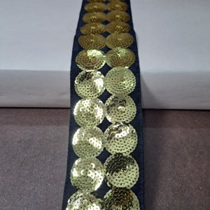 Encaje de secuencia bordado suave y elástico de fabricación india para ropa íntima y ropa elástica disponible para cantidad a granel - Product Image 1