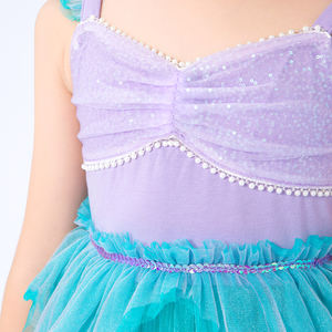 Vestido de Fiesta Navideño para Niñas con Estampado de Coral, Tela <span class=keywords><strong>Disney</strong></span> y Adorno de Perlas para Celebraciones de Cumpleaños - Product Image 3