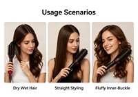 Sèche-cheveux électrique professionnel 1000W, lisseur à air chaud, sécurité, 3 températures, brosse en nylon, vente directe usine