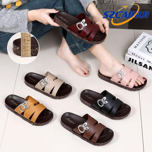 รองเท้าแตะแบบสวมเปิดนิ้วเท้า สำหรับวัยรุ่น ผลิตจาก PVC กันน้ำ แห้งเร็ว กันลื่น เหมาะสำหรับกิจกรรมกลางแจ้ง - Product Image 1