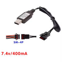 7,4V Lithium-Akku-Ladekabel mit SM-4PIN-Stecker Kompatibel mit RC-Auto RC-Flugzeug RC-Panzer RC-Boot und Anderen Ferngesteuerten Geräten