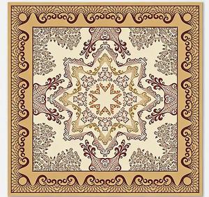 Vintage Mandala Design Portable Mahjong Mat for American Mahjong Luxury - Product Image 1